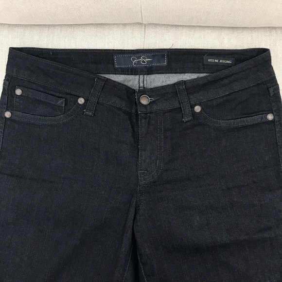 Jessica Simpson Dark Blue Kiss Me Jeggings, 30 - Picture 5 of 9